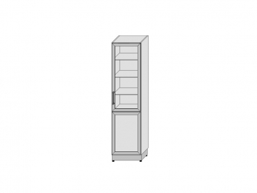 Шкаф лабораторный для хранения Дельта-ТШ-0442.2
